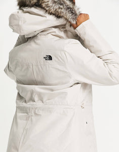 The North Face parka jacket beige