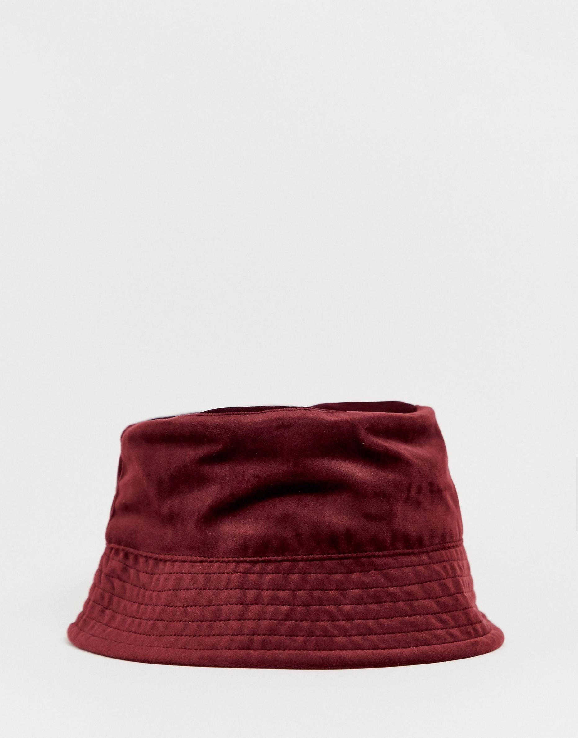 Kapelë - Bucket Hat burgundy