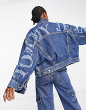 Load image into Gallery viewer, Tommy Jeans oversized denim jacket mid wash