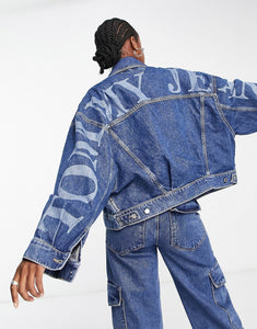 Tommy Jeans oversized denim jacket mid wash