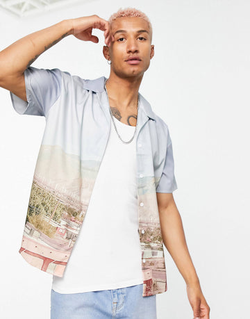 Mennace shirt all over desert print