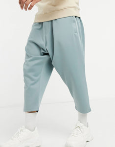 Drop crotch joggers - grey blue