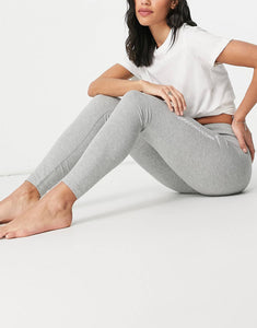 Nike swoosh high rise leggings grey