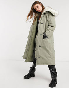 Parka Faux fur trim