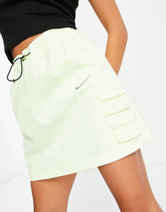 Nike Swoosh woven skirt neon yellow