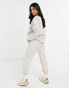 Petite tracksuit oversized in stone