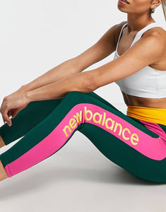 New Balance Achiever Leggings green orange