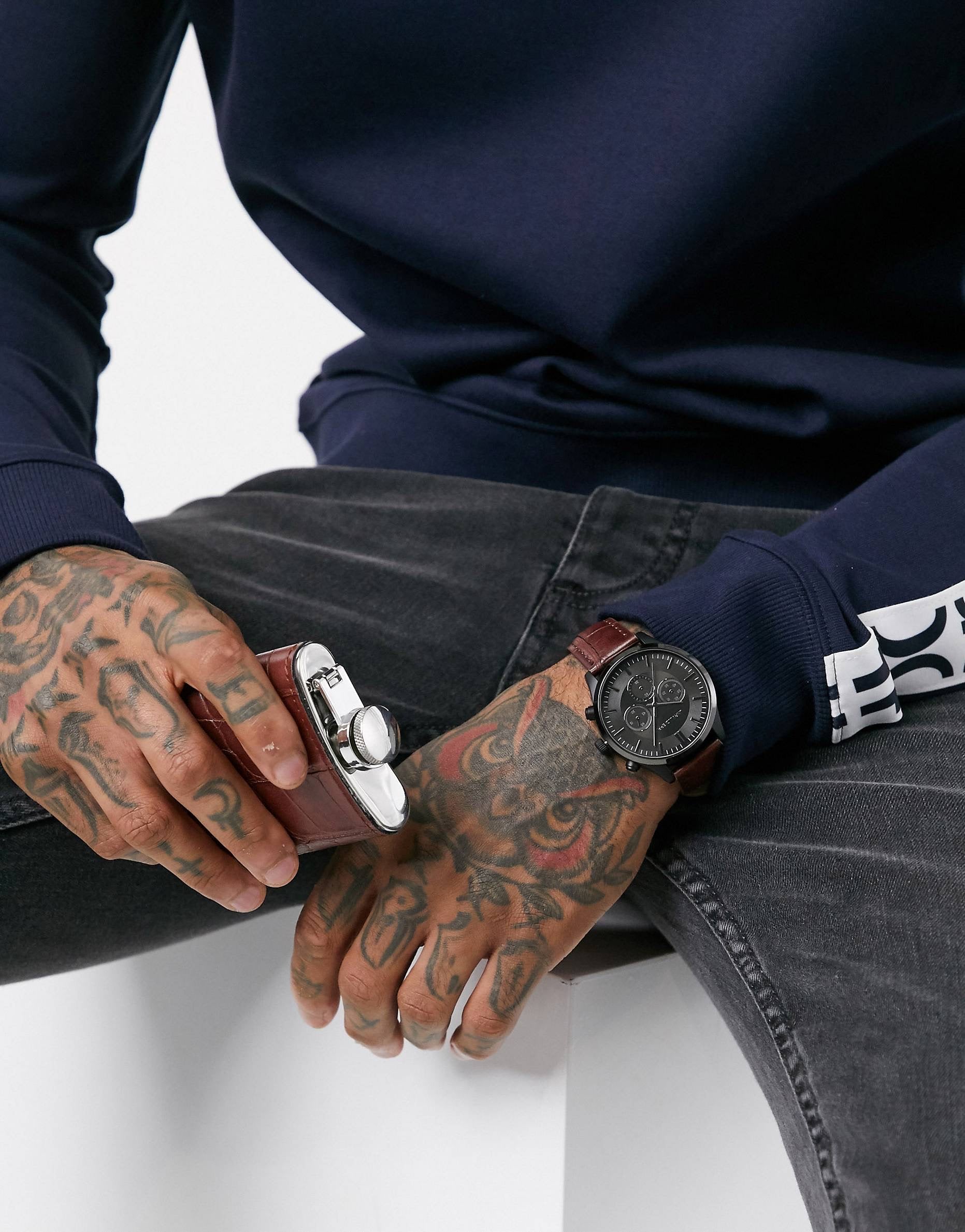 Ore - Tan Classic hip Flask