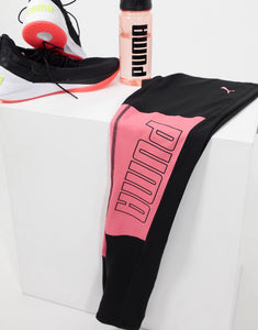 Puma Leggings - Black and Pink