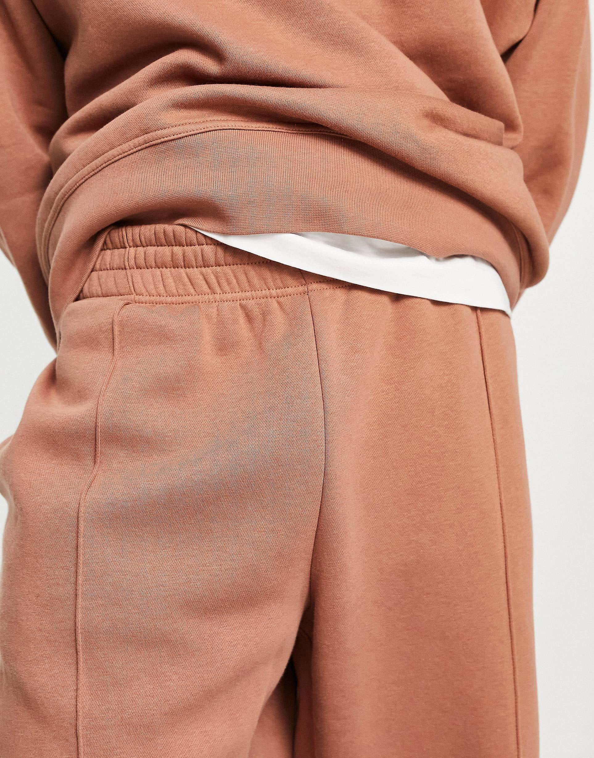 Nike Trend fleece oversized joggers brown