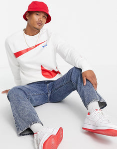 Nike Swoosh white and red