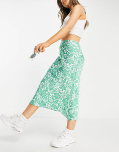 Paisley midi bias skirt