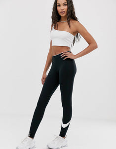 Nike Black Club Leggings Swoosh logo