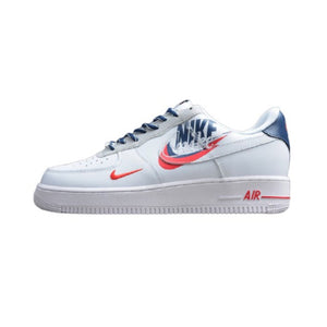 Nike Air Force 1 Double Nike Swoosh White Blue