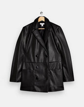 Load image into Gallery viewer, Topshop faux leather black