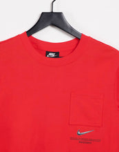 Load image into Gallery viewer, Nike Swoosh oversized t-shirt in red