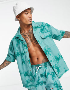 Tommy Jeans tie dye shirt green