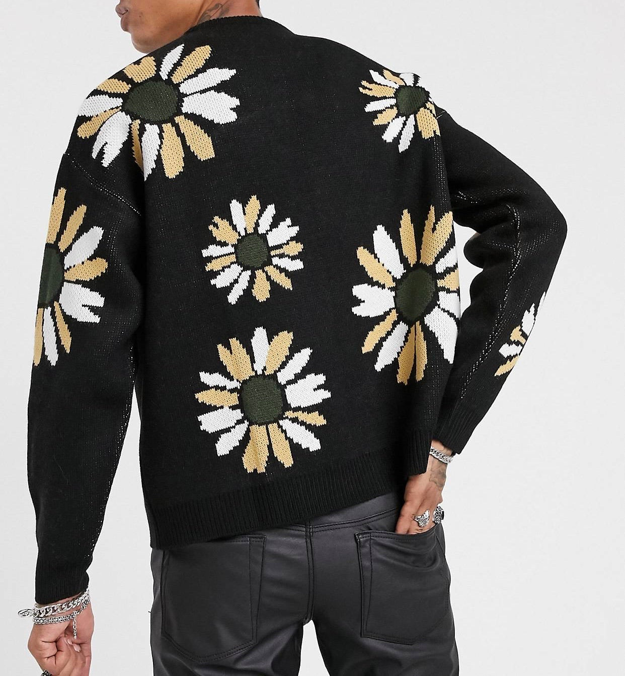 Jumper floral design - oversized