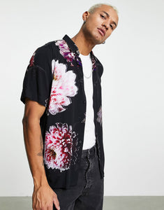 HUGO Ebor flower print shirt