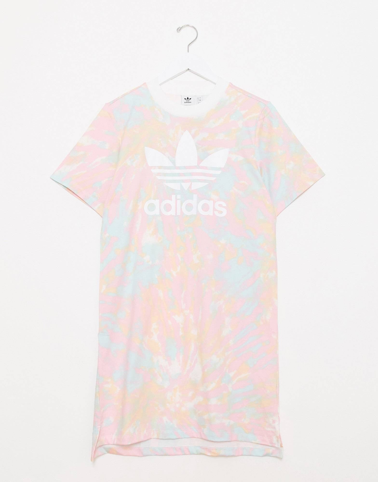 Fustan adidas trefoil - pink tie dye