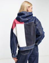 Load image into Gallery viewer, Tommy Jeans oversized hooded denim jacket multi