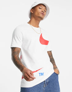 Nike Swoosh t-shirt white red