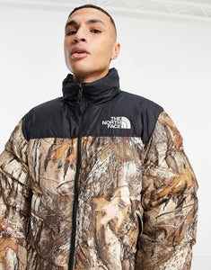 The North Face 1996 jacket brown forest print