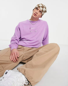 Nike Air logo sweatshirt purple