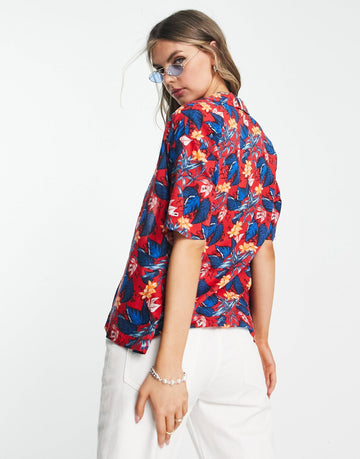 Tommy Jeans oversized shirt red
