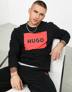 Hugo Duragol box logo sweat black