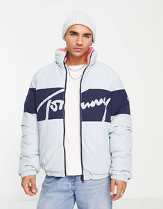 Tommy Jeans signature puffer jacket blue