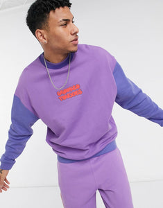 Crooked Tongues co-ord purple cut