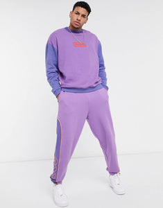 Crooked Tongues co-ord purple cut