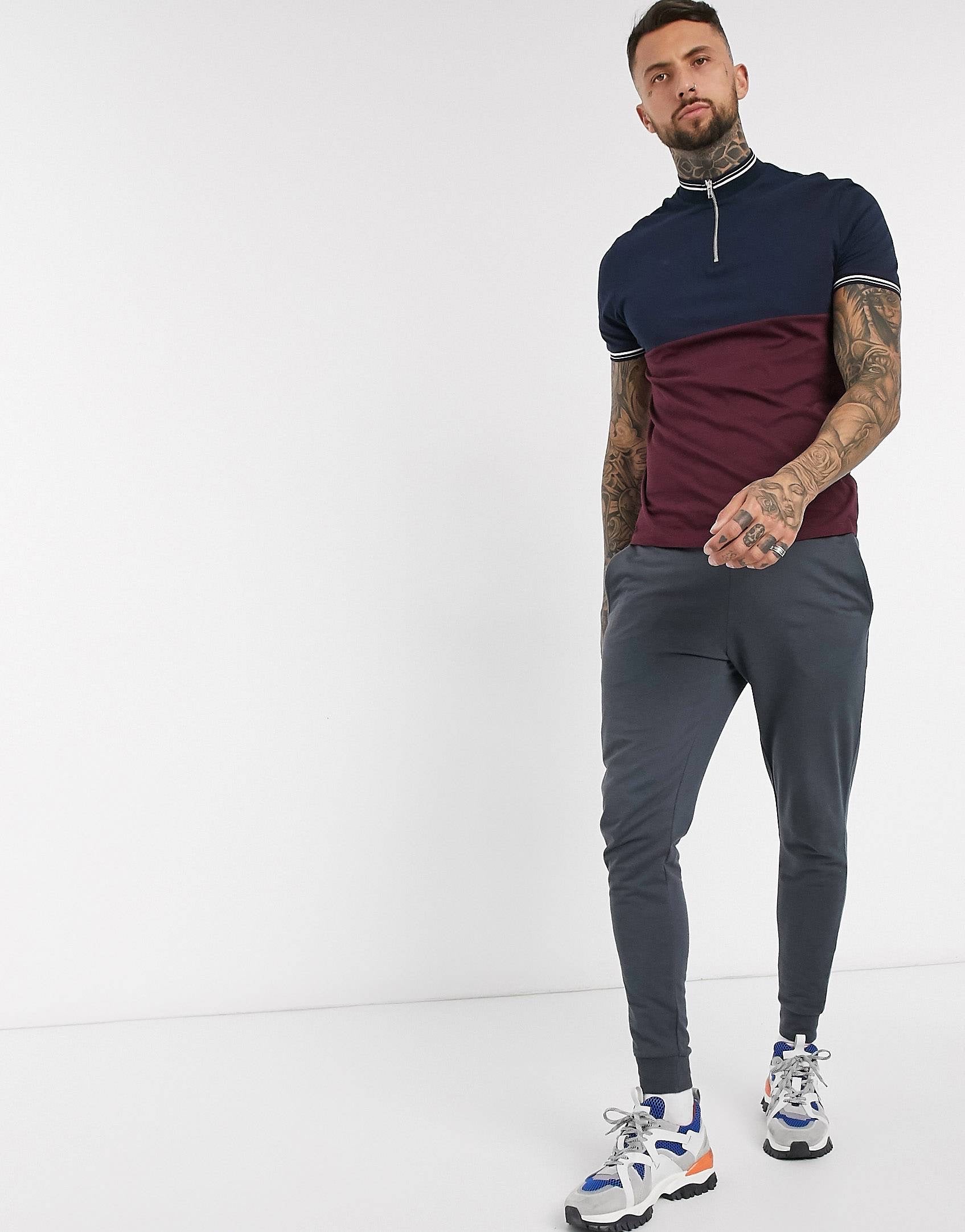 Maic Tipping in Burgundy