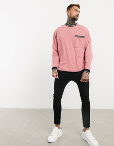 Bluzë Pique oversized pink