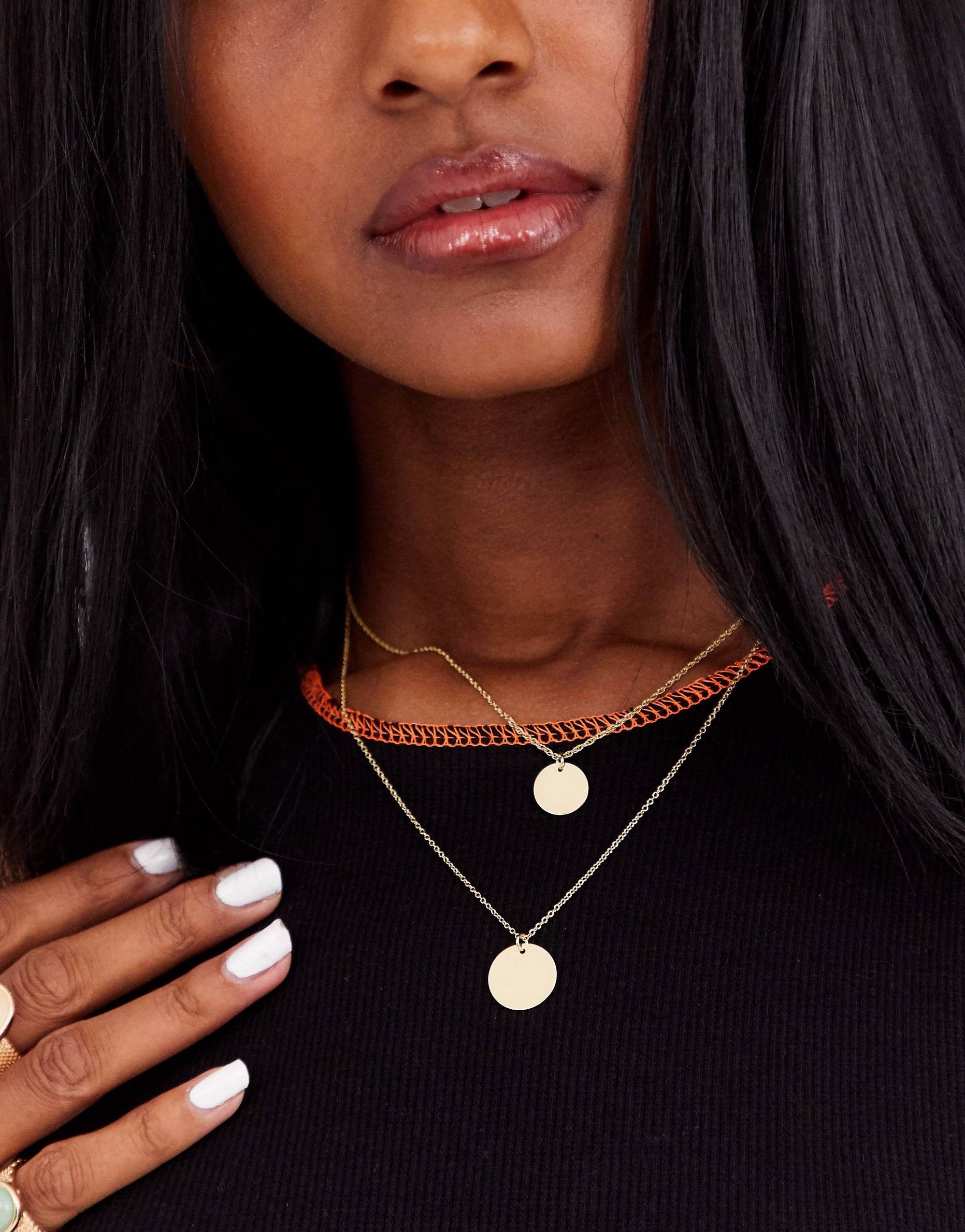 Shashi Double Disc Necklace