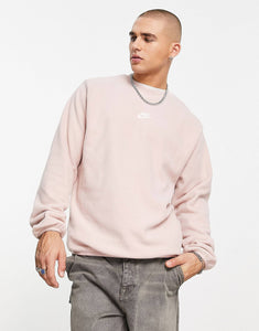 Nike Club polar fleece sweatshirt pink oxford