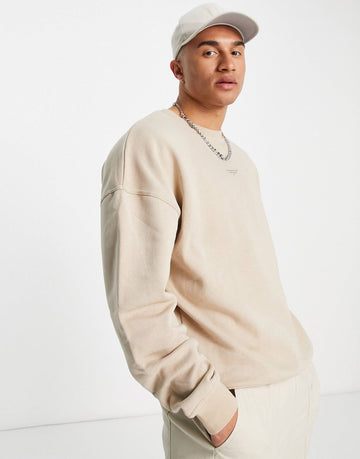 Good For Nothing oversized sweatshirt stone