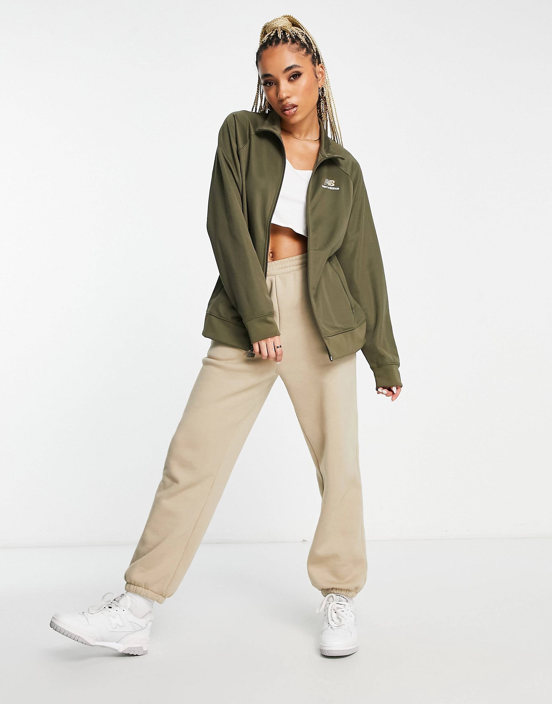 New Balance track jacket khaki