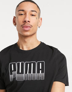 Puma script logo black