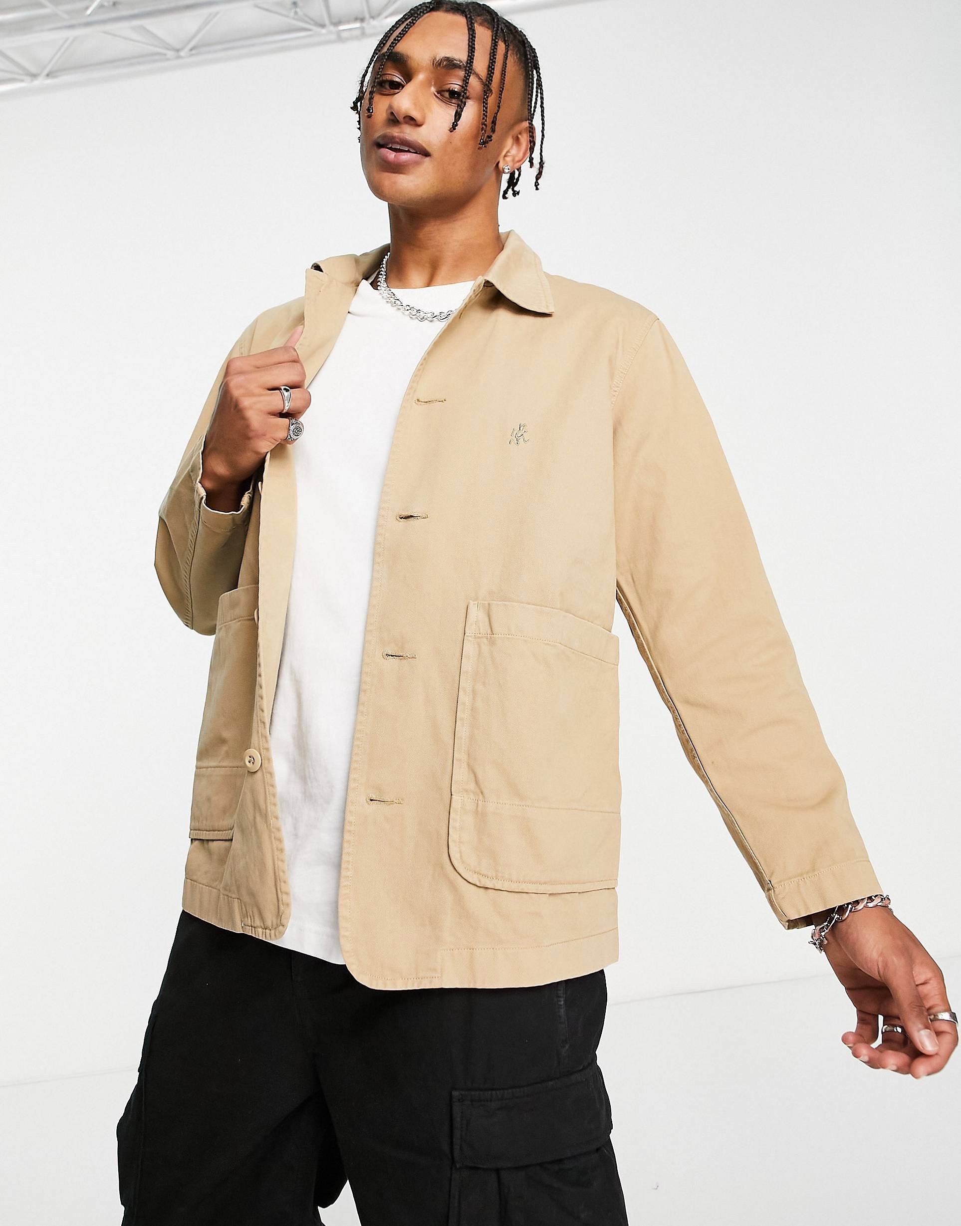 Tan on sale twill jacket