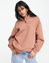 Load image into Gallery viewer, Nike mini swoosh sweatshirt mineral clay