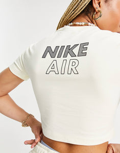 Nike Air cropped t-shirt off white