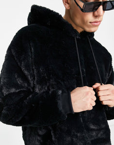 Dark Future oversized faux fur