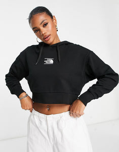 The North Face Dome cropped hoodie black