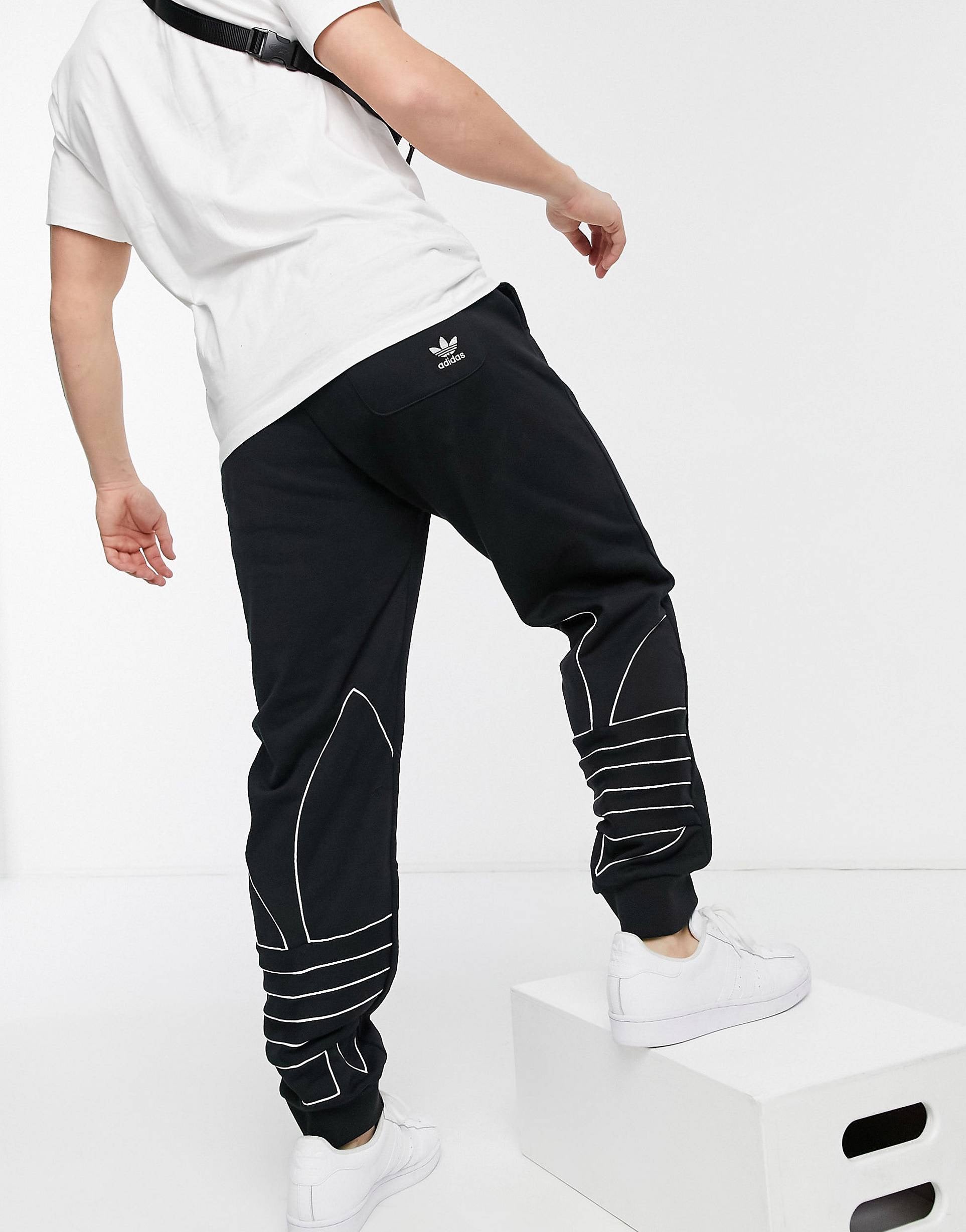 adidas Originals trefoil outline joggers