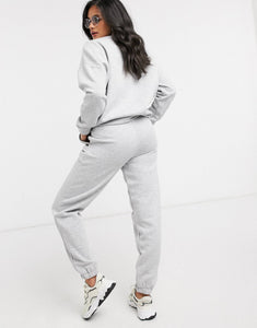 Tracksuit oversized in grey marl