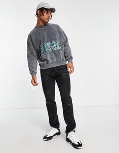 The Couture Club oversized sweatshirt grey