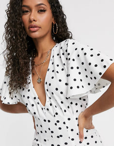 PrettyLittleThing Polka Dot - Jumpsuit