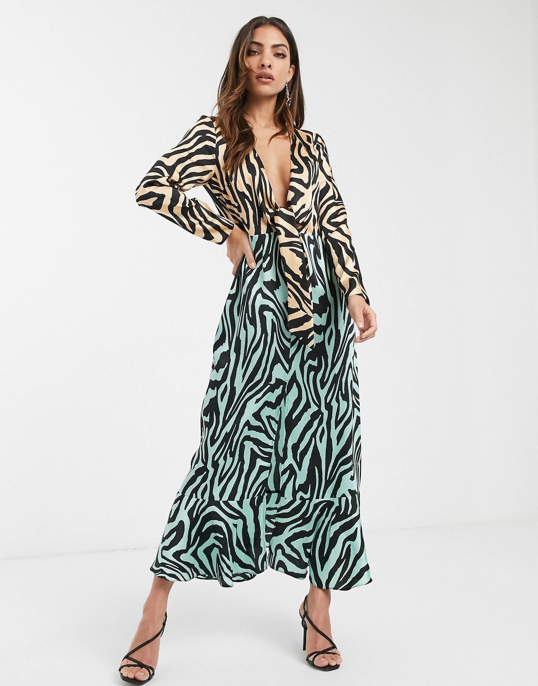 Fustan Knot - Animal Print
